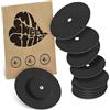 MySweetStitch - 10 x FreeStyle Libre 1 & 2 cerotti sensore, Overpatch rotondo Ø 65mm, con foro di ventilazione, cerotto impermeabile, traspirante, Nero
