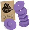 MySweetStitch - 10 x FreeStyle Libre 1 & 2 cerotti sensore, Overpatch rotondo Ø 65mm, con foro di ventilazione, cerotto impermeabile, traspirante, Viola