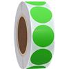 Hybsk Color Coding Dot Labels 25mm Round Natural Paper Stickers Adhesive Label 1,000 Per Roll verde
