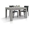 PAZZO DESIGN Tavolo allungabile Luisita, Grigio Cemento, Nobilitato melaminico, Made in Italy, da 120 a 170 - id_1868