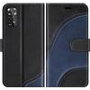 BoxTii Custodia in Pelle PU Portafoglio per Xiaomi Redmi Note 11 4G / Redmi Note 11S 4G, Magnetica Cover a Libro con Slot per Schede, Nero