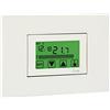 VEMER VE457800 IRIDE - Cronotermostato Digitale da Incasso, Display Touch Screen, Programmazione Settimanale, Alimentazione 230V, Bianco/Grigio Antracite