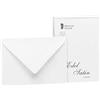 Rössler Papier 2031838001 - Busta 20/C6 con fodera in seta, colore: Bianco