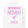 Tongue in Peach New Mum Cards | Happy Mom Mom Day Mummy Can't Wait To Meet You Card | New Mum From The Bump Gravidanza per sua moglie New Mum | CBH1000