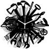 Instant Karma Clocks Orologio da Parete Tools Strumenti Falegname Artista Muratore Idraulico Meccanico Garage Utensili 30cmx30cm