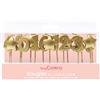 ScrapCooking SCRAP COOKING - Kit di candele con numeri dorati 1, 2, 3, decorazione in legno Paraffina torta - Accessorio per compleanno festa Cupcake pasticceria torta Design - 5002, 8 cm, oro