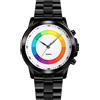 FeiWen Uomo Fashion Casual Acciaio Inox Orologi Multicolore Elettronico LED Luce Digitale Sportivo Analogico Quarzo Orologio da Polso (Nero)