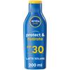 Amicafarmacia Nivea Sun Latte Solare Protect & Hydrate Fp30 Crema Solare Idratante Per 48 Ore 200ml