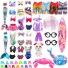 Miunana 34 Accessori per 11.5 Pollici 28 - 30 CM Bambola Ragazzo E Ragazza: 2 Abiti da Sirena + 8 Costumi Da Bagno + 10 PCS Scarpe per Barbie + 4 Abiti Vestiti per KEN + 10 Accessori