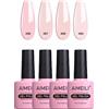 AIMEILI Smalto Semipermanente in Gel UV LED Soak Off per Unghie, Manicure Kit, Colorati 4 x 10 ml - Set Numero 28