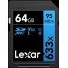 Lexar Professional 633x SDXC UHS-I Cards 64 GB Classe 10