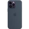 Apple Custodia MagSafe in silicone per iPhone 14 Pro Max Blu tempest