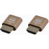 WLGQ 4K HDMI Dummy Plug-Emulatore di display virtuale ad alta risoluzione, che supporta fino a 3840 x 2160 a 60 Hz, 1080P a 120 Hz emulatori HDMI EDID (2 pezzi)