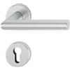 HOPPE, 3286542, Manico set con rosette Amsterdam anodizzato PZ cilindro profilo, argento