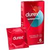 Durex Supersottile Profilattico Vestibilità Aderente, 6 preservativi