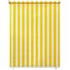 paramondo Tenda da Sole Verticale a Rullo per Esterno Avvolgibile Impermeabile Resistente Anti UV Protezione della Privacy Giallo-Bianco, 140 x 240 cm