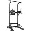 DH FitLife Power Tower Dip Station, Attrezzatura sportiva con barra per trazioni, barre e allenamento della schiena, Stazione di forza, Stazione fitness, Power Rack, Allenamento di forza a casa