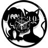 Instant Karma Clocks | Orologio da Parete Cane e Gatto | Design per Amanti degli Animali | Decorazione Creativa per Casa Ufficio Studio Veterinario o Pet Shop