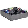 LOVE !T STORE !T LOVE IT STORE IT - Organizzatore Per Cassetti Premium A 24 Scomparti - Pieghevole - Rinforzi In Cartone - Per Sistemare I Vestiti In Cabina Armadio - 30x30x8cm - Grigio Screziato