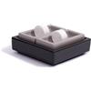 Napkin CREHO Twin Set - Set da tavola in Resina con Servizio di salviette compresse Napkin. Set Composto da 3 pz.