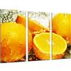Cuadros Camara Quadro Su Legno, Frutta, arancia, acqua, 97 x 62cm, Stampa in qualita fotografica. Ref. 26679