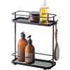 YAMAZAKI 6791 TOWER Dispenser Rack, black, Steel, 28 x 12 x 33.5 cm