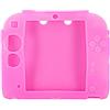 OSTENT Custodia morbida in silicone con protezione completa Custodia in gel compatibile con console Nintendo 2DS - colore rosa