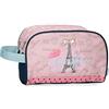 Enso Bonjour Beauty Case Due Scomparti Adattabile Rosa 26x16x11 cm Poliestere