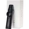 ANCLLO Kazoo in metallo con tono regolabile Kazoo in lega di alluminio con cinque diaframmi a flauto per gli amanti della musica per bambini/adulti (nero)