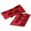 SILIKOMART Stampo Siliconflex semisfere 5 impronte da Ø mm 80x40h 120ml SF001