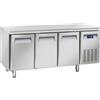 CoolHead Tavolo Refrigerato Ventilato per Pasticceria in Acciaio Inox - N° 3 Porte Autochiudenti - Profondità Cm 80 - Capacità Lt 640