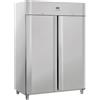 CoolHead Armadio Congelatore Ventilato Tropicalizzato GN2/1 - Doppia Anta e Acciaio Inox 304 - Full Optional, Chiave, Led - Temp -22° -18°C