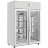 CoolHead Armadio Congelatore GN2/1 in Acciaio Inox - Doppia Porta con Triplo Vetro - Capacità Lt 1255