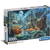 Clementoni - 39777 Collection - Pirates Battle - 1000 Pezzi - Puzzle Adulti, Illustrazione Di Paolo Barbieri, Made In Italy