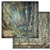 Carta Scrap Magic Forest Adventure Forest Stamperia