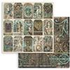 Carta Scrap Magic Forest Tags Stamperia