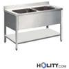 Lavello a 2 vasche con ripiano h778_01
