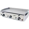 Sammic Fry Top Piastra Snack Da Banco Sammic SPG-801 a Gas - In Acciaio - 3 Bruciatori - Superficie Della Piastra 783 x 395 mm