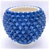 CERAMICHE CALTAGIRONE Portavaso Pigna in Ceramica di Caltagirone Blu cm 35