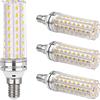 SCNNC Lampadina Mais E14 LED 12W, 220-240V, Non Dimmerabile, 1200LM Bianco Caldo 3000K, Equivalente 100W Incandescenza, Lampadina LED E14 Mais per Lampadario/Lampada da Tavolo/Lampada da Parete, 4 Pezzi