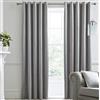 HOUSE LLEWELYN - BOWEN Laurence Llewelyn-Bowen - Montrose - Tende Oscuranti con Occhiello in Velluto - Argento - 229cm Larghezza x 229cm Lunghezza