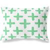 BonaMaison Petrolio Verde-Bianco Fodera per Cuscino Cotone e Copricuscini Federa per Divano Casa Soggiorno Camera da Letto Decorazione Interni ed Esterni, 35x50 Cm - Progettata e Prodotta in Turchia