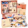 Draupnir 348 Pezzi Set di Accessori per Scrapbook Estetico, Bullet Junk Journal Set con Accessori per Scrapbook Journaling, Taccuino a Griglia A6, Regalo fai da te per Ragazzi e Bambini - Tramonto
