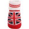 Puppia Calze, Calzini per Cane Union Jack, Rosso, L
