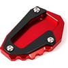 CCYYMOWOK Moto Cavalletto Piede Laterale Piastra di Estensione Per DUCATI Multistrada 950 1100 1200 Enduro Pro 1200S 1200GT DIAVEL 1260 Monster 821 696 (Rosso)