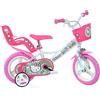 Tecnobike Shop Bici per Bambina Bicicletta Dino Bikes Hello Kitty Taglia 12 - 14 - 16 (Cerchio 12 Pollici)