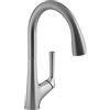 Jacob Delafon E26179-VS - Miscelatore per lavello con doccetta estraibile, finitura in acciaio inox spazzolato
