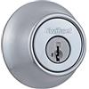 Kwikset 96600-576 - Chiavistello singolo cilindro 660 cromato satinato con sicurezza SmartKey, 1 pezzo (confezione da 1)