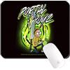 ERT GROUP Tappetino per mouse Rick and Morty originale e con licenza ufficiale per PC, motivo Rick and Morty 006 nero, tappetino per mouse per computer, antiscivolo, 225 mm x 189 mm