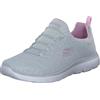 Skechers Summits Good Taste, Scarpe da ginnastica Donna, Bordo In Rete Grigio Chiaro Lavanda, 37 EU